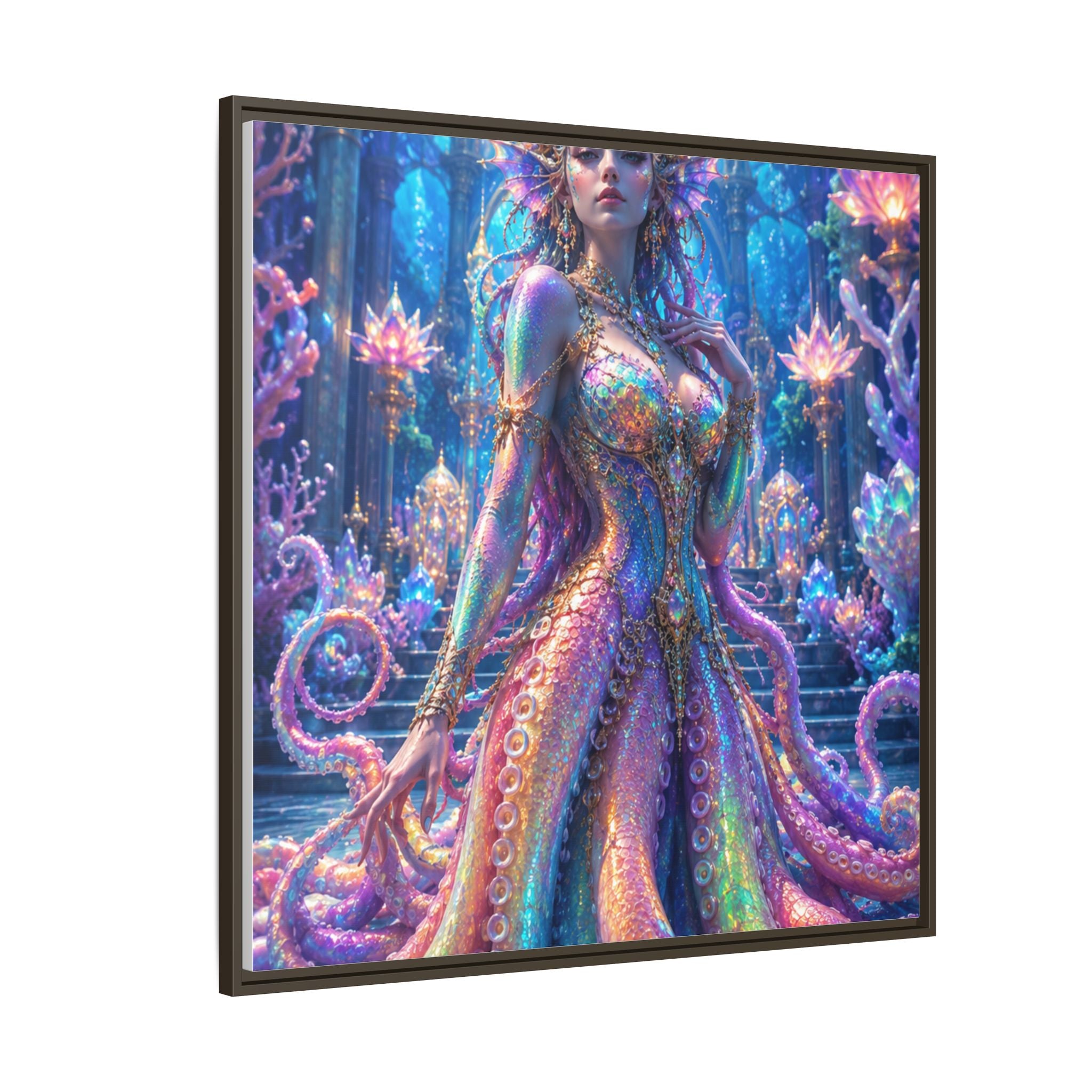 Rainbow Sea Empress Matte Canvas Print (Framed)