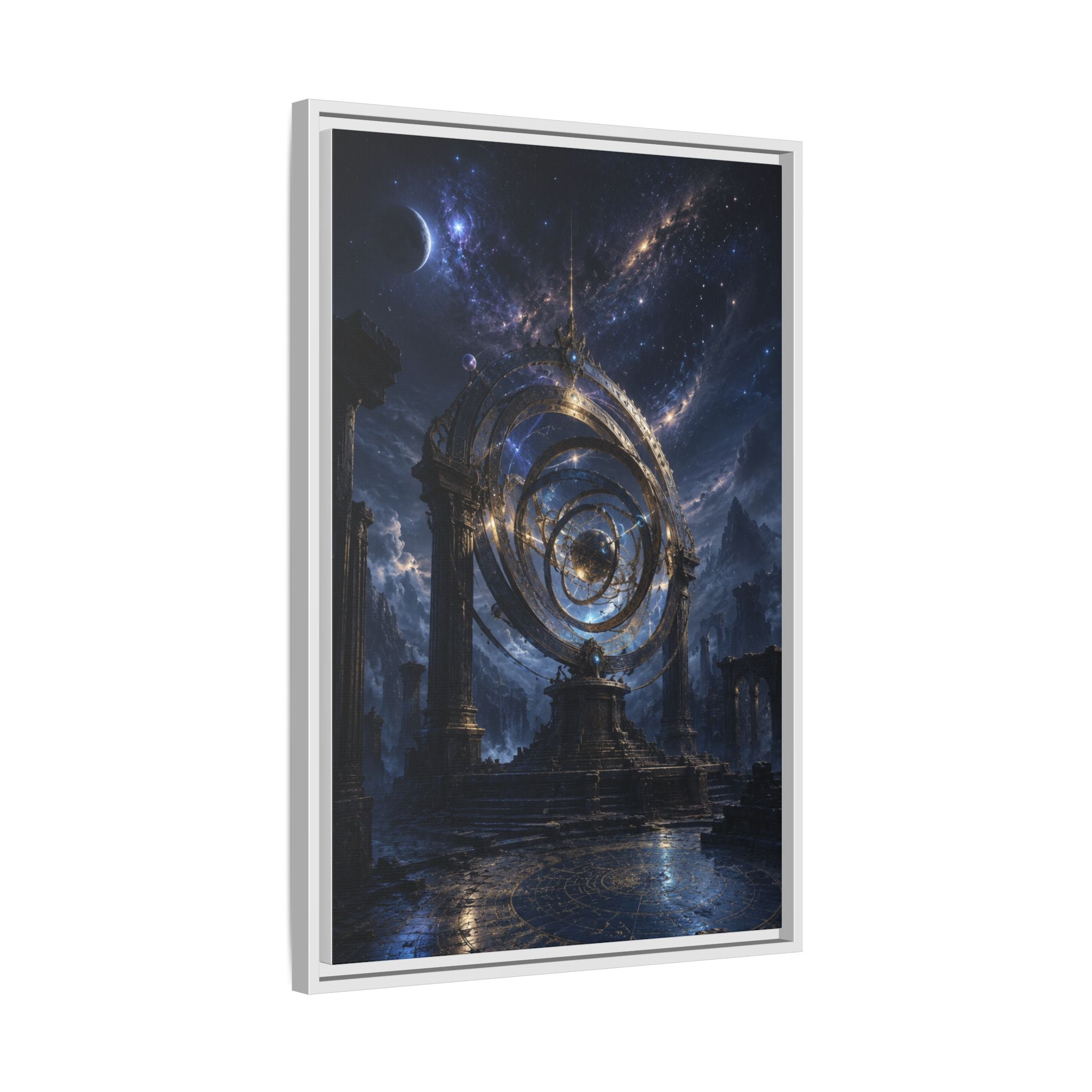 Mystical Astral Portal Matte Canvas Print — Framed Wall Art