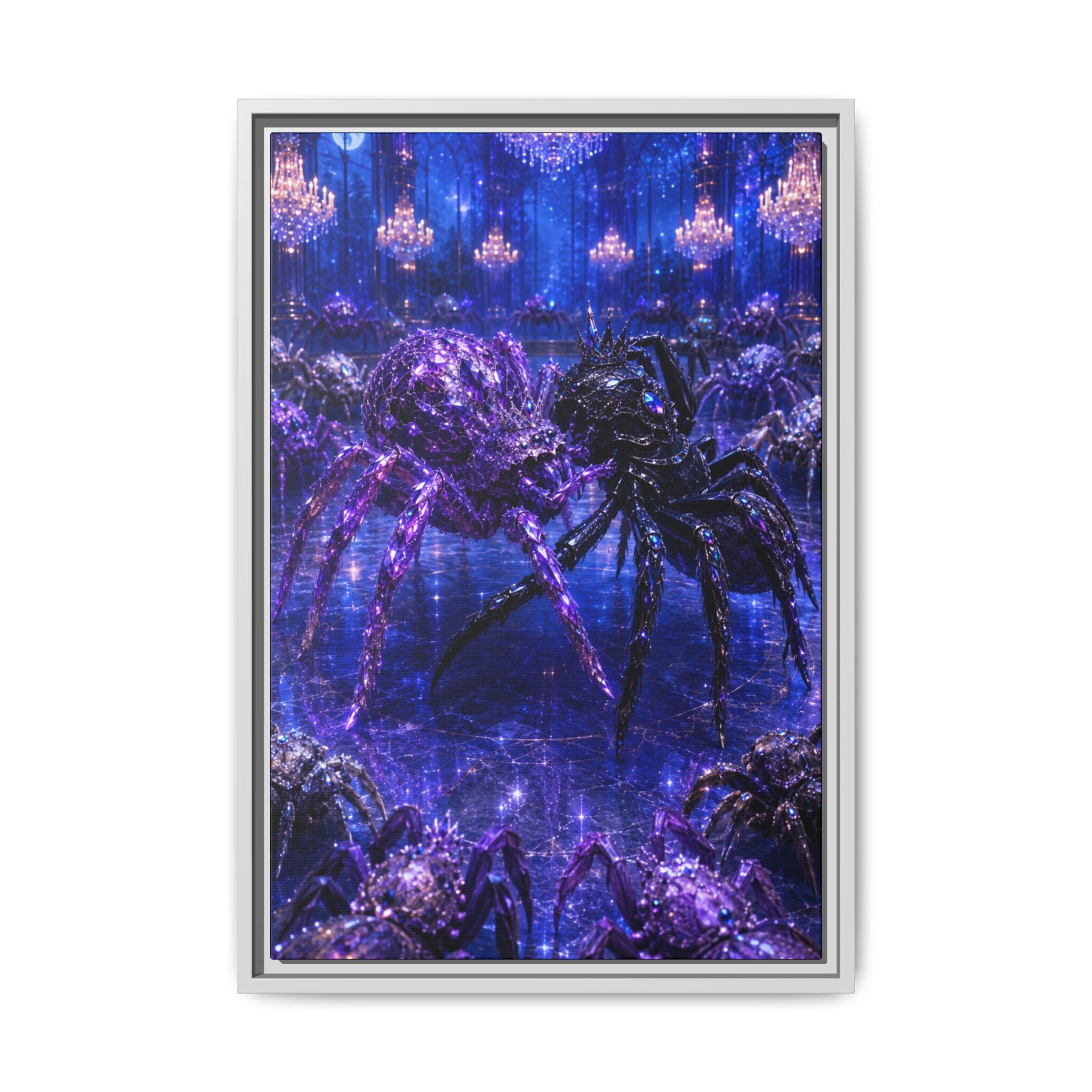 Spider Ballroom Art Print — Fine Art Paper Print (Purple Galaxy)