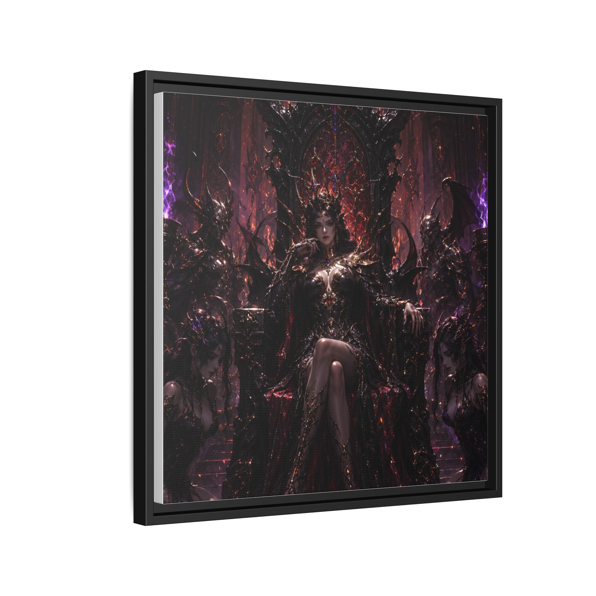 Dark Fantasy Queen Matte Canvas Framed Art
