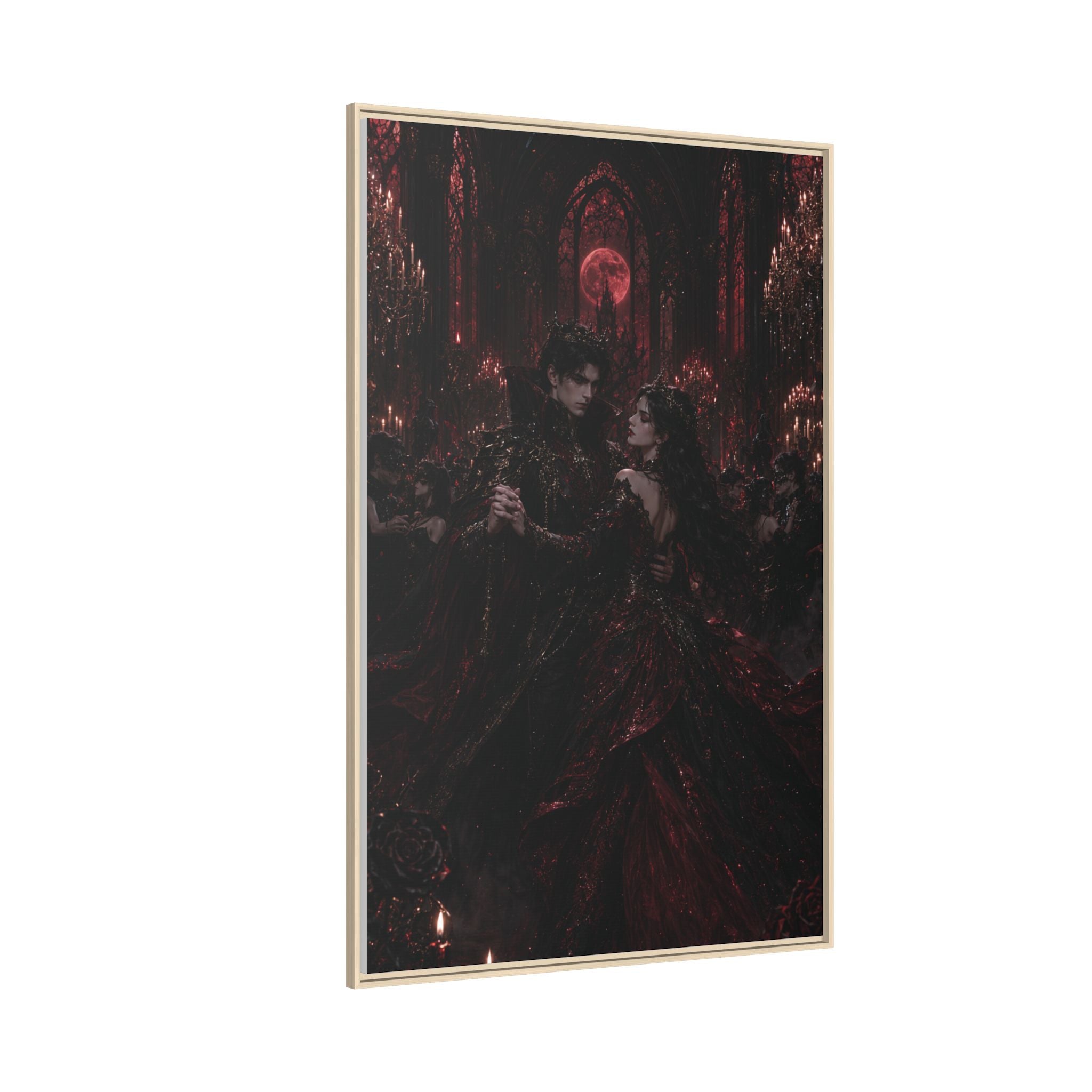 Gothic Romance Matte Canvas Print (Framed)