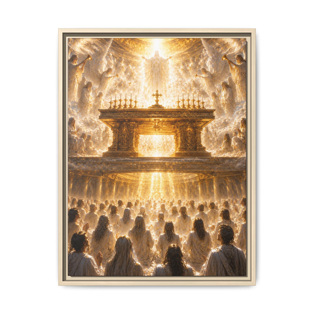Heavenly Altar Fine Art Paper Print Wall Art — Spiritual Church Scene