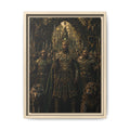 Fine Art Paper Print — Mythic Golden Warrior Court Art