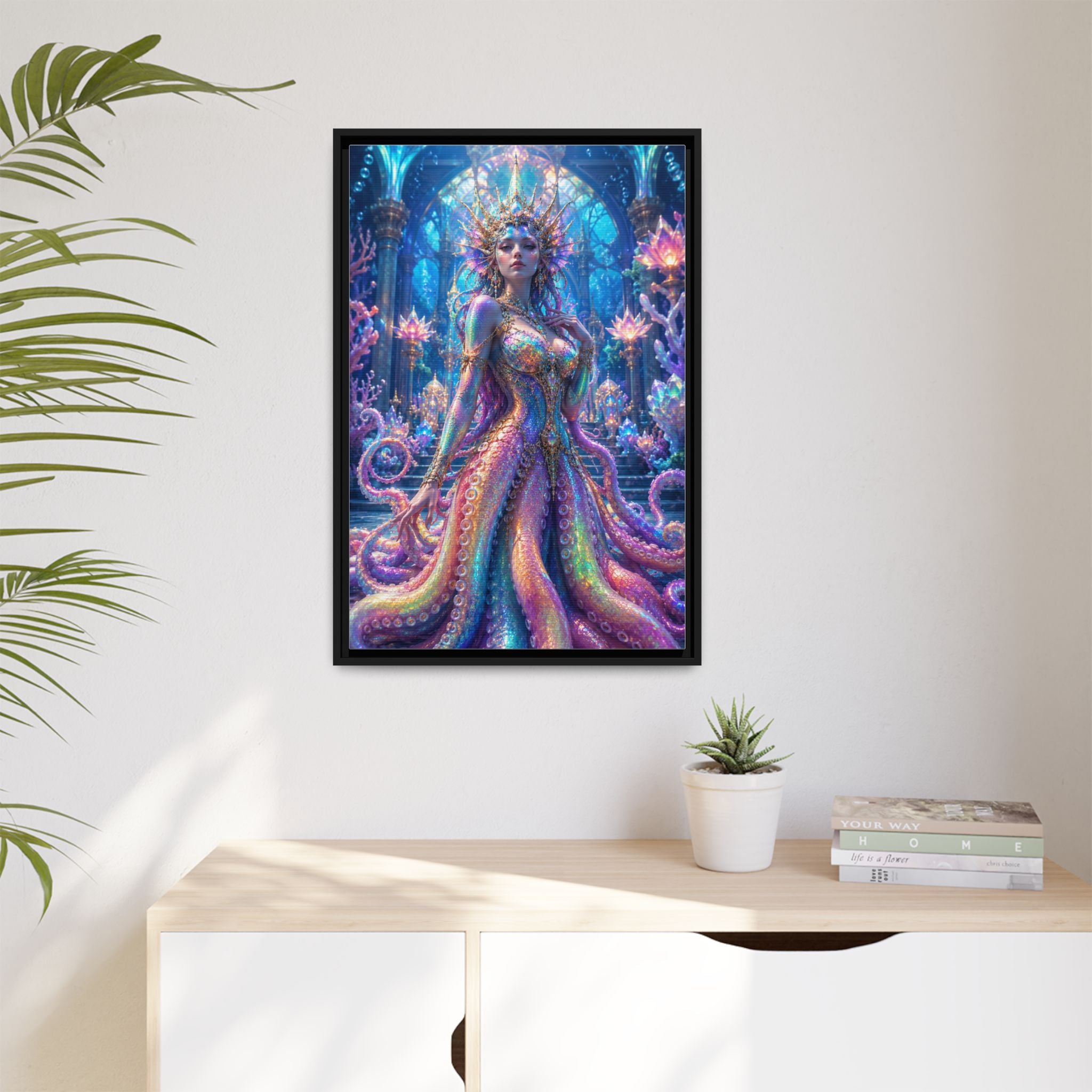 Rainbow Sea Empress Matte Canvas Print (Framed)