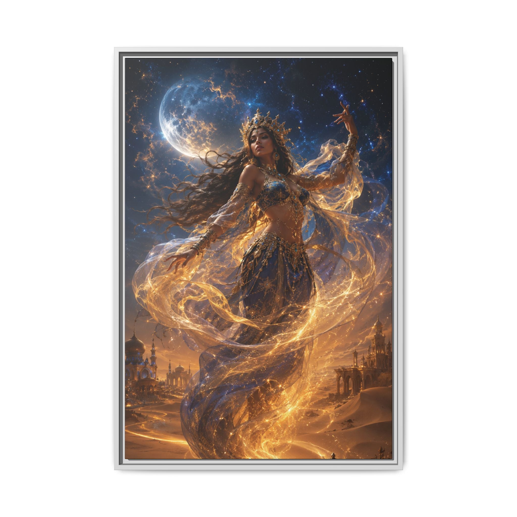 Fine Art Paper Print — Mystical Desert Genie Art