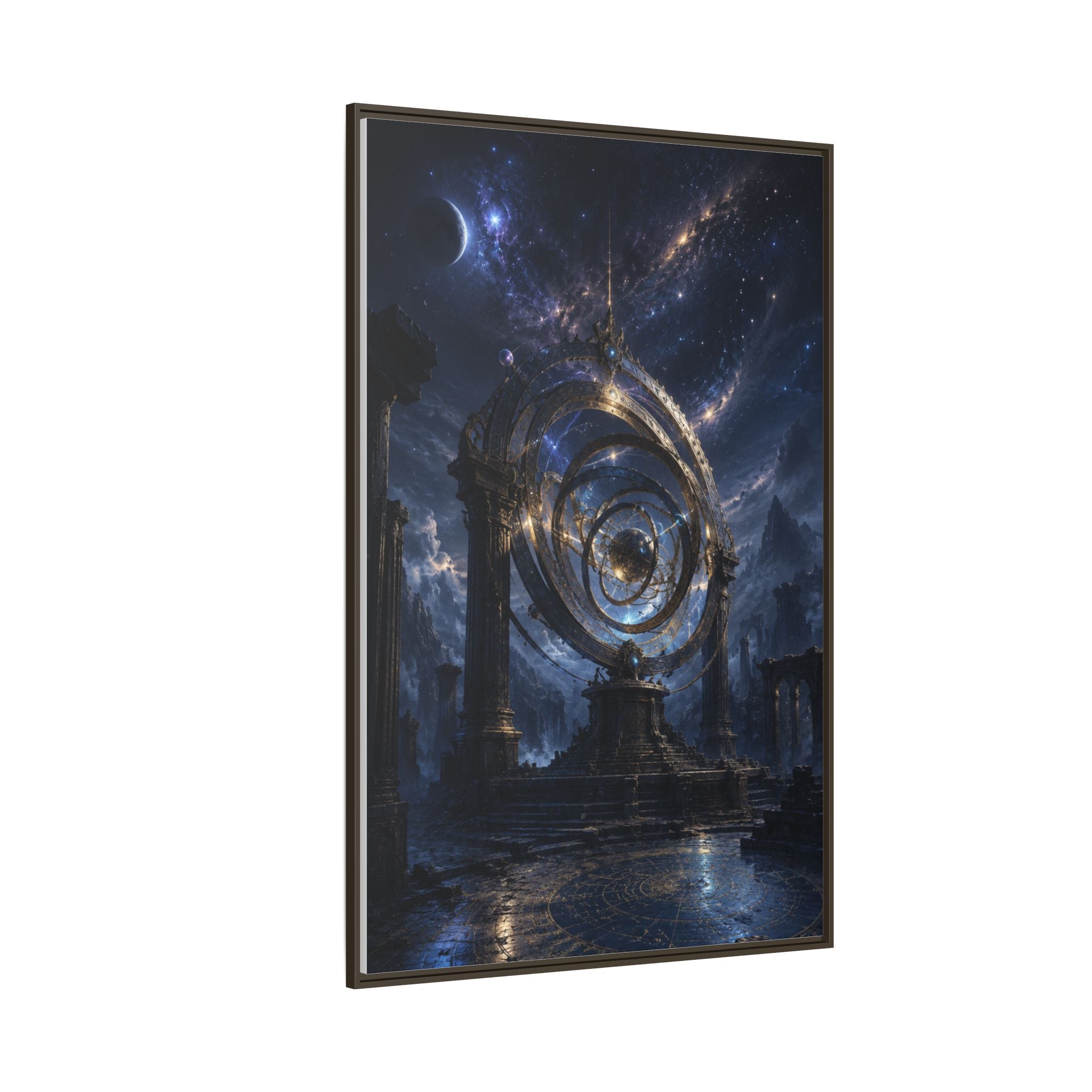 Mystical Astral Portal Matte Canvas Print — Framed Wall Art