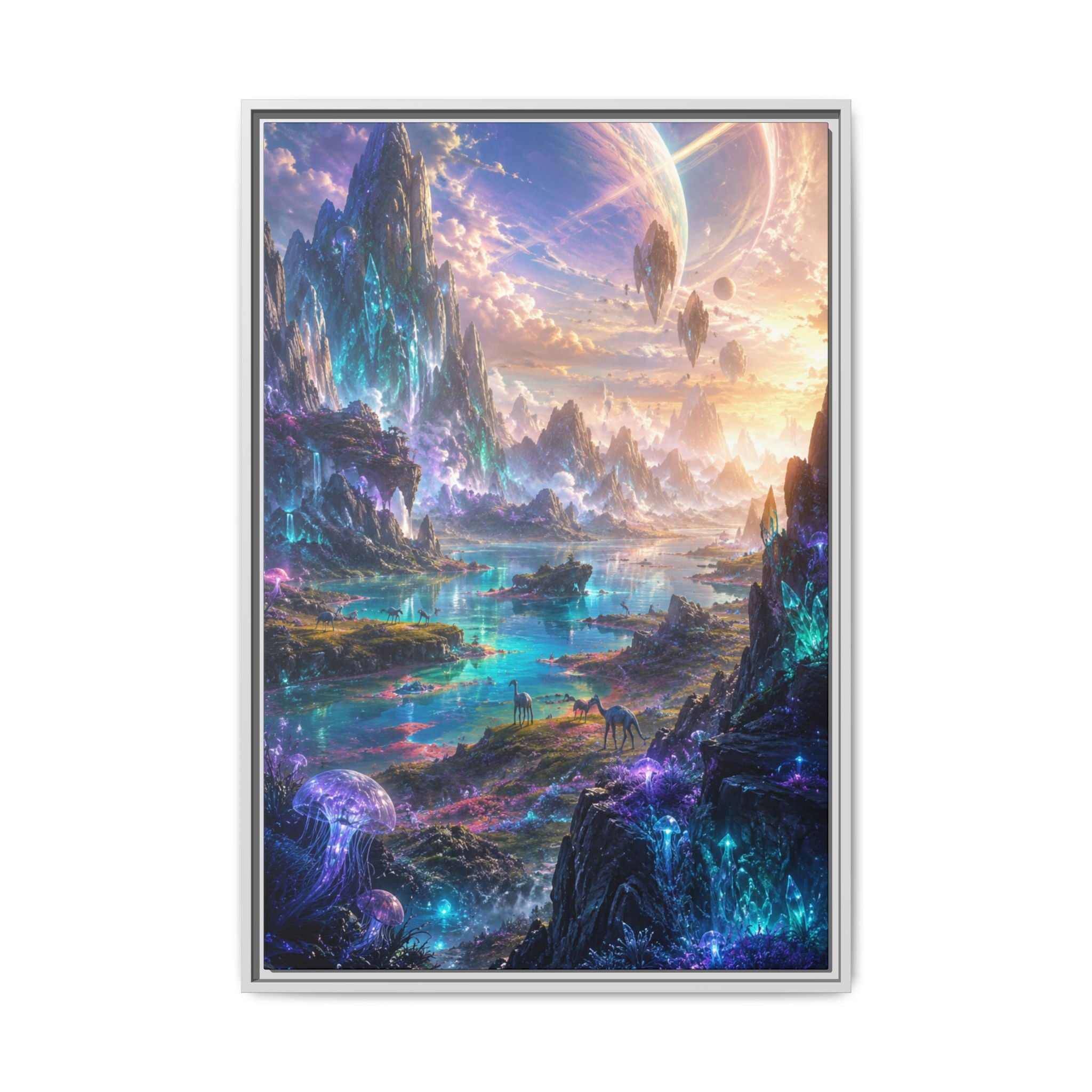 Fine Art Paper Print: Dreamscape Planet Fantasy Wall Art