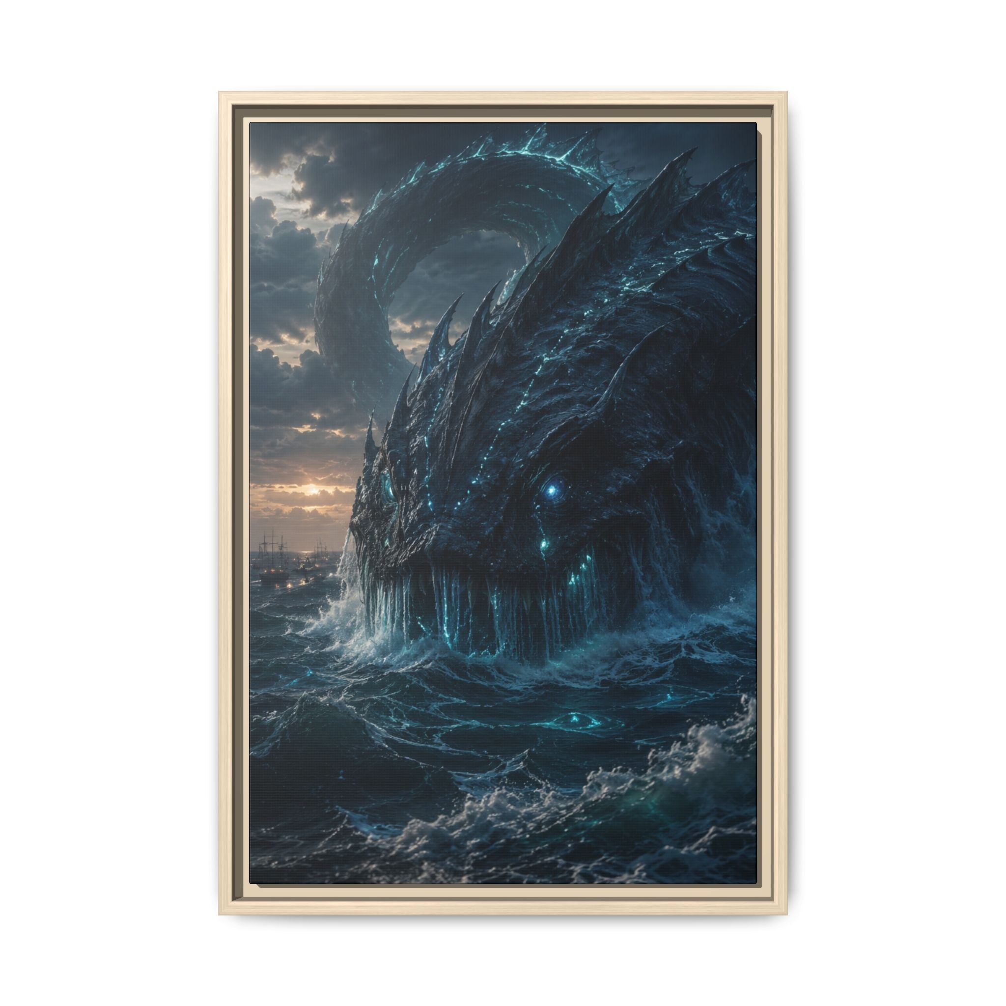 Fine Art Paper Print - Mythic Sea Leviathan Wall Art