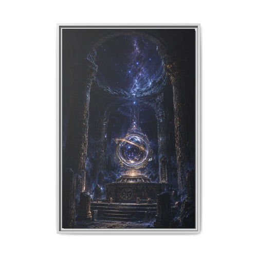 Cosmic Temple Fine Art Paper Print Art — Mystic Astral Orb Wall Decor