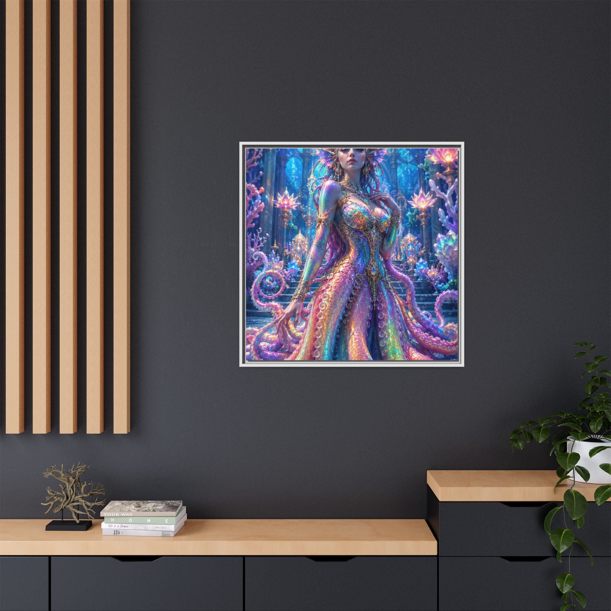 Rainbow Sea Empress Matte Canvas Print (Framed)