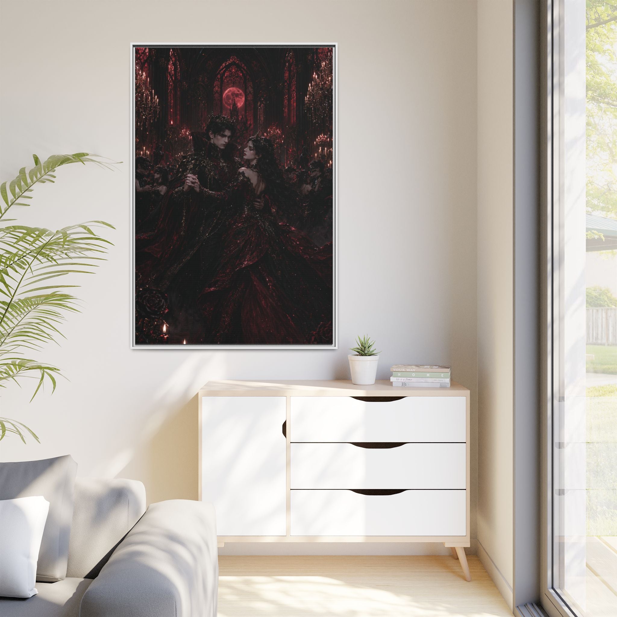 Gothic Romance Matte Canvas Print (Framed)