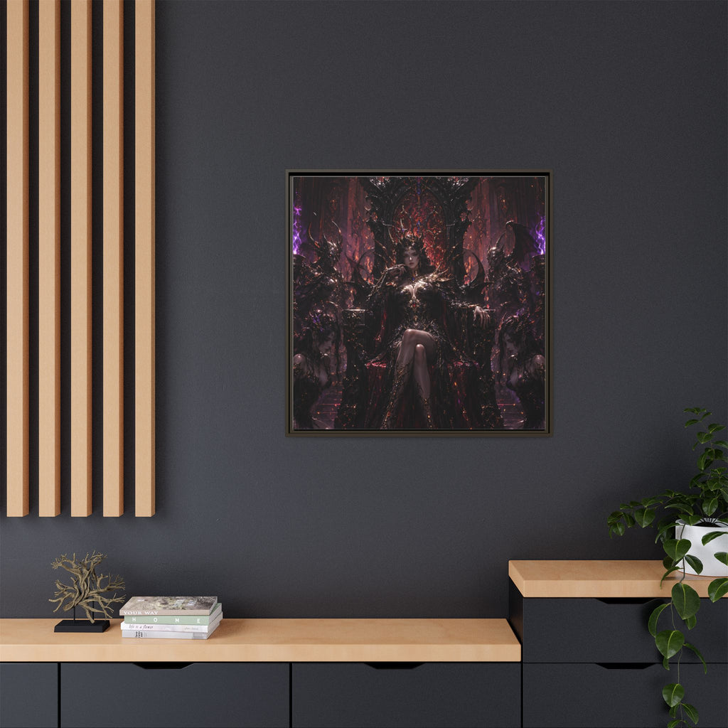 Dark Fantasy Queen Matte Canvas Framed Art