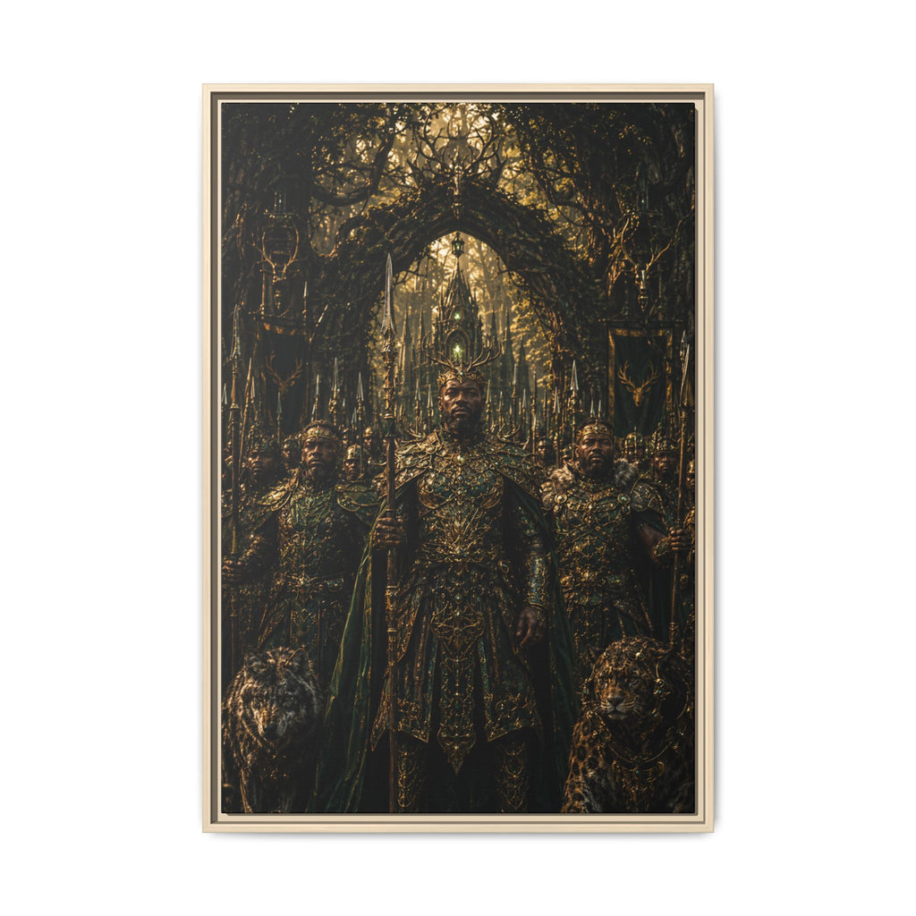 Fine Art Paper Print — Regal Fantasy King in Ornate Armor