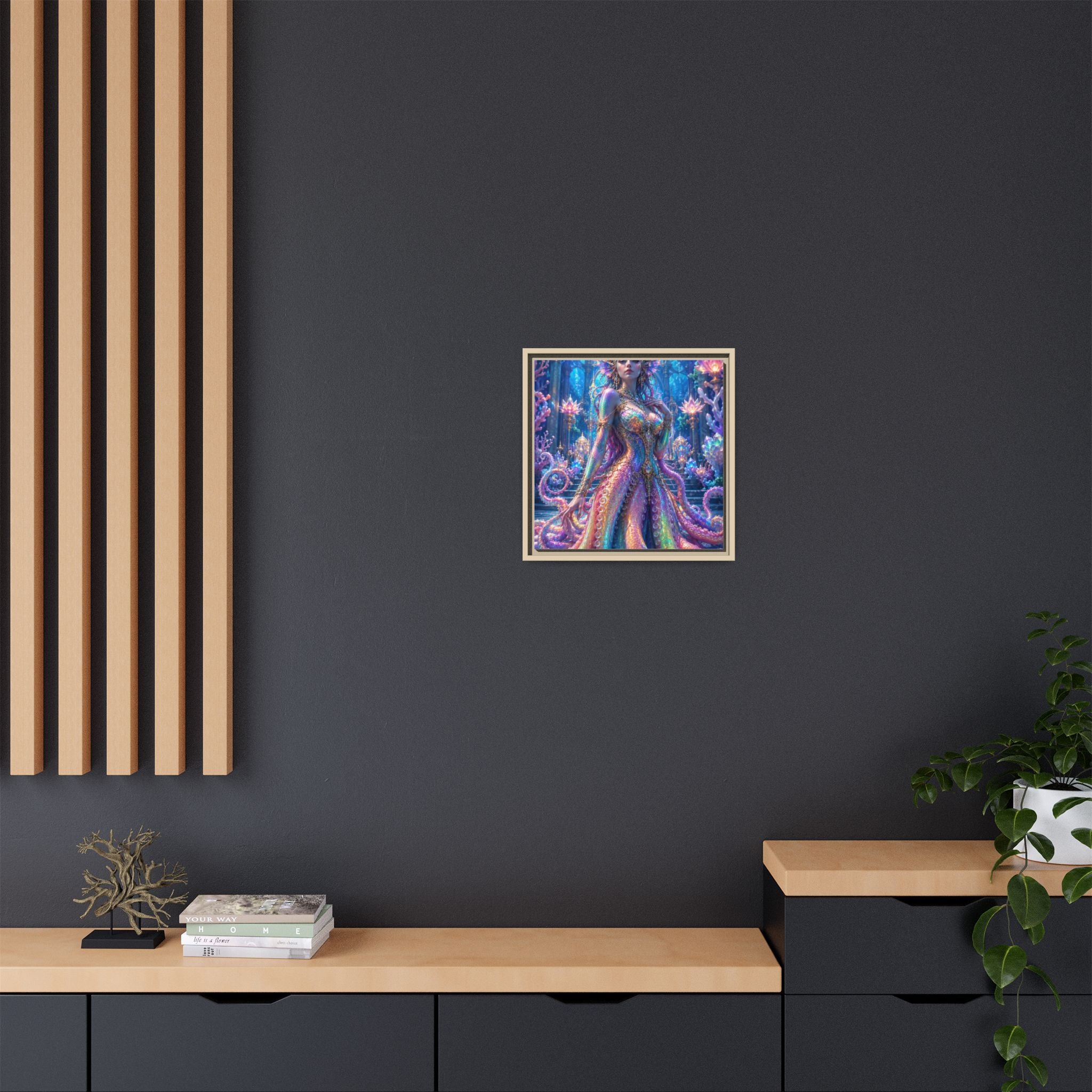 Rainbow Sea Empress Matte Canvas Print (Framed)
