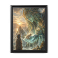 Framed Matte Canvas Print — Ocean Spirit Guardian Fantasy Art