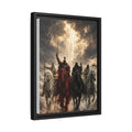 Framed Matte Canvas Print — Four Horsemen Fantasy Wall Art