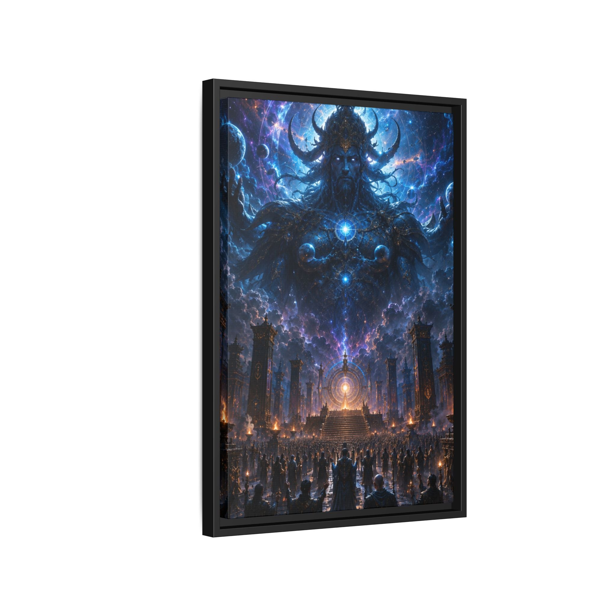 Fine Art Paper Print - Cosmic Eldritch Deity Scene