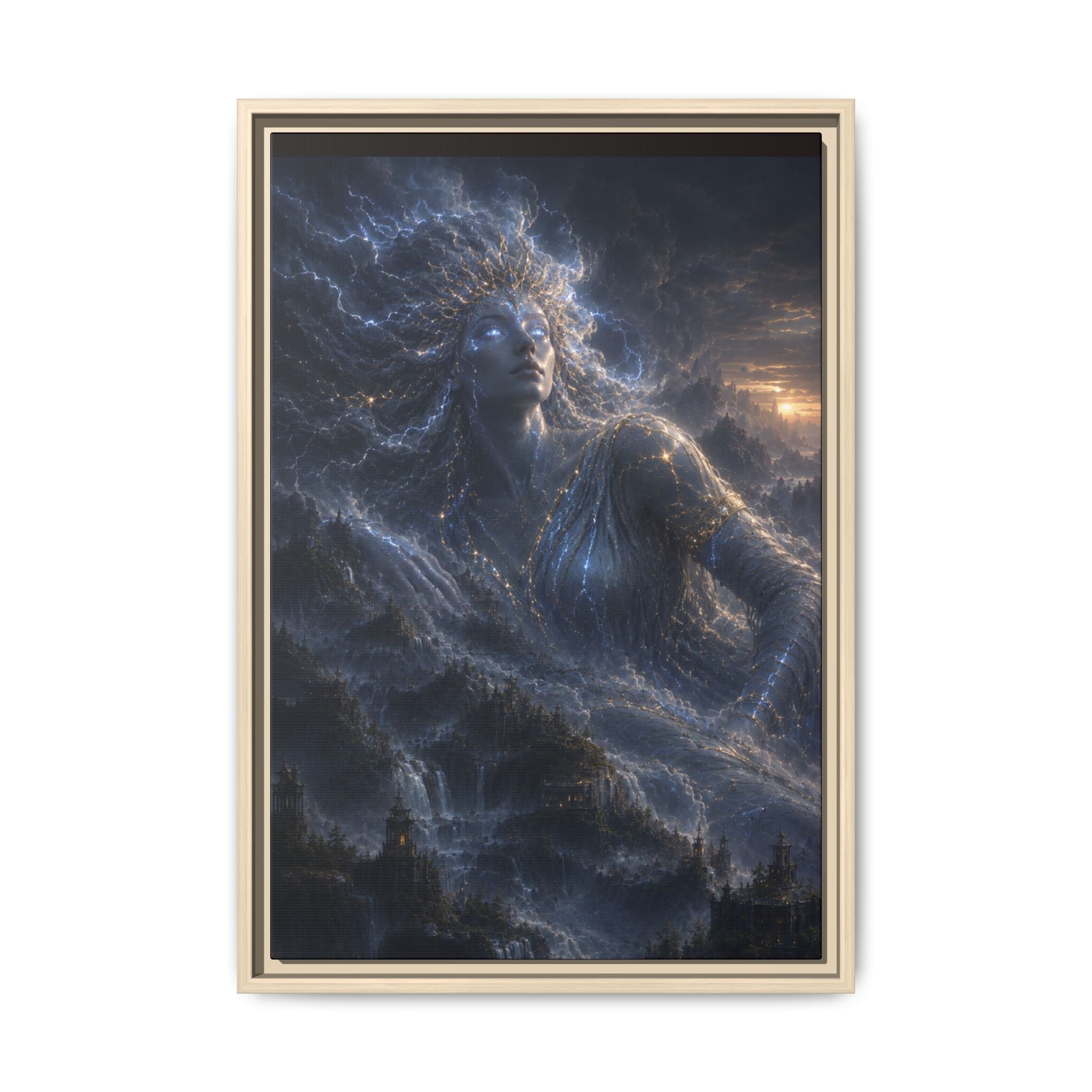 Fine Art Paper Print – Ethereal Night Goddess Wall Art