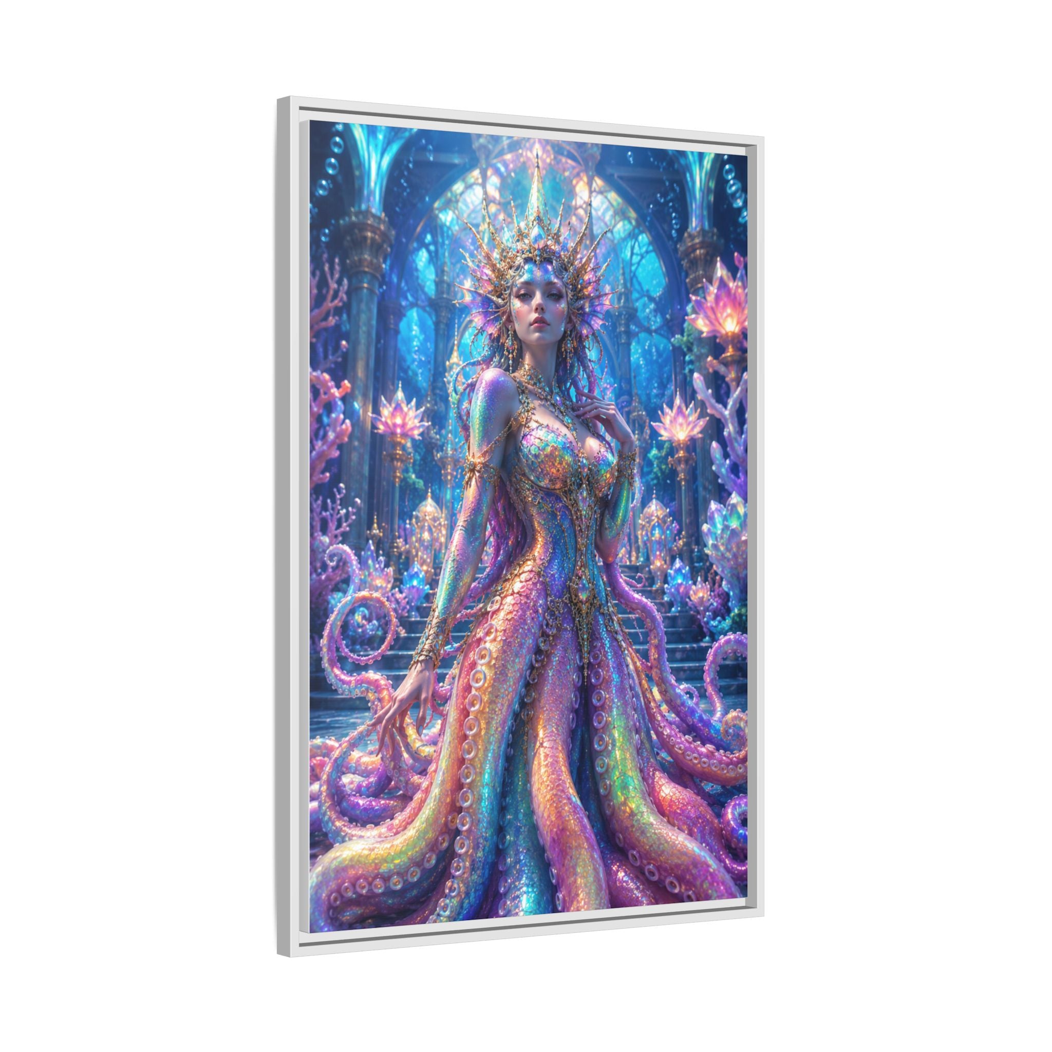 Rainbow Sea Empress Matte Canvas Print (Framed)