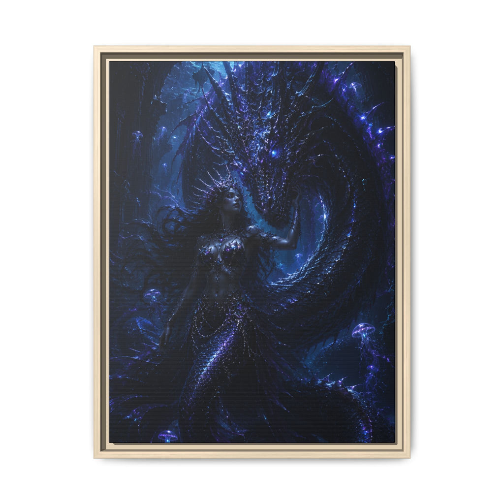 Fine Art Paper Print — Mystical Blue Dragon Fantasy Print