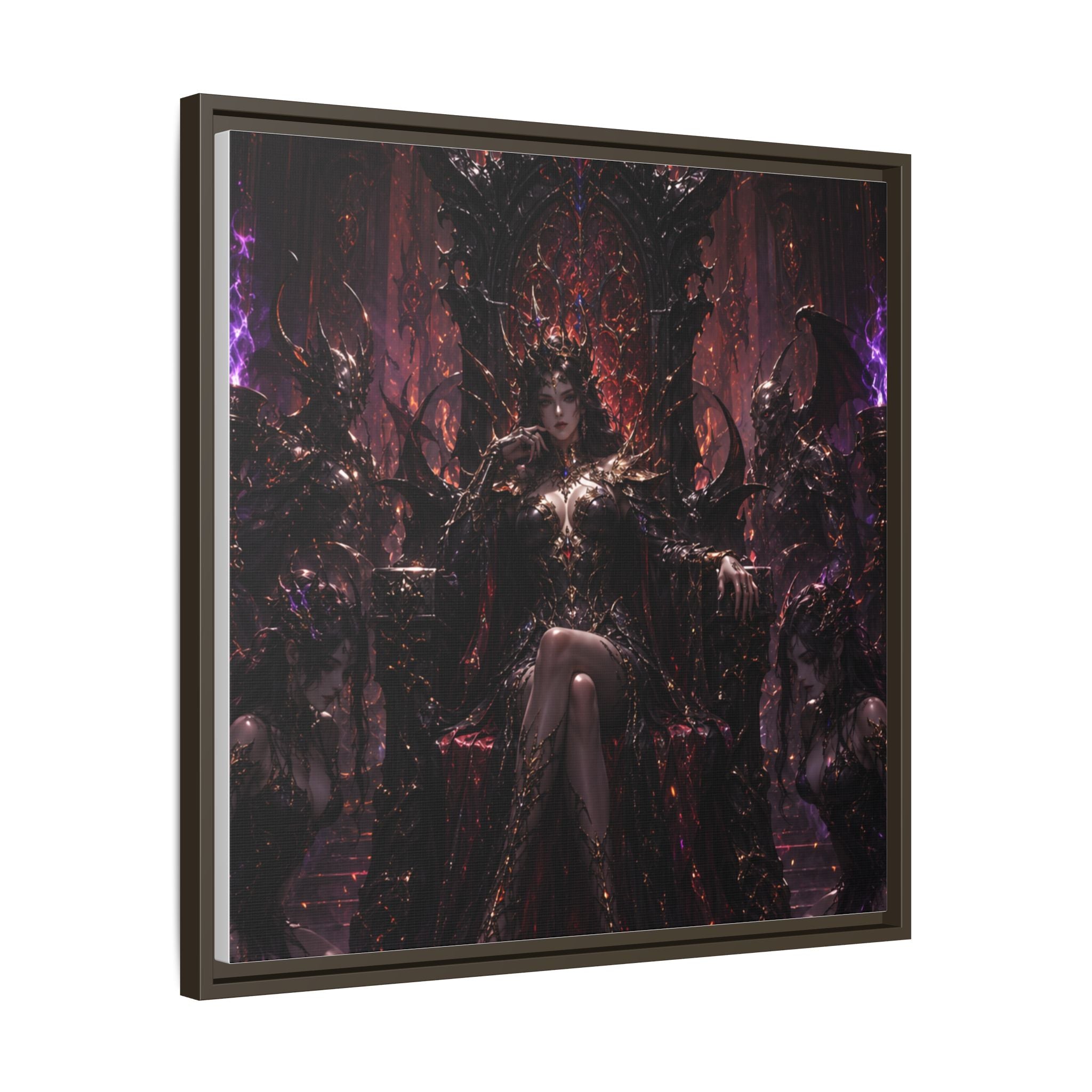 Dark Fantasy Queen Matte Canvas Framed Art