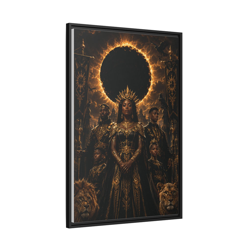 Regal Eclipse Matte Canvas Print — Framed Art Poster