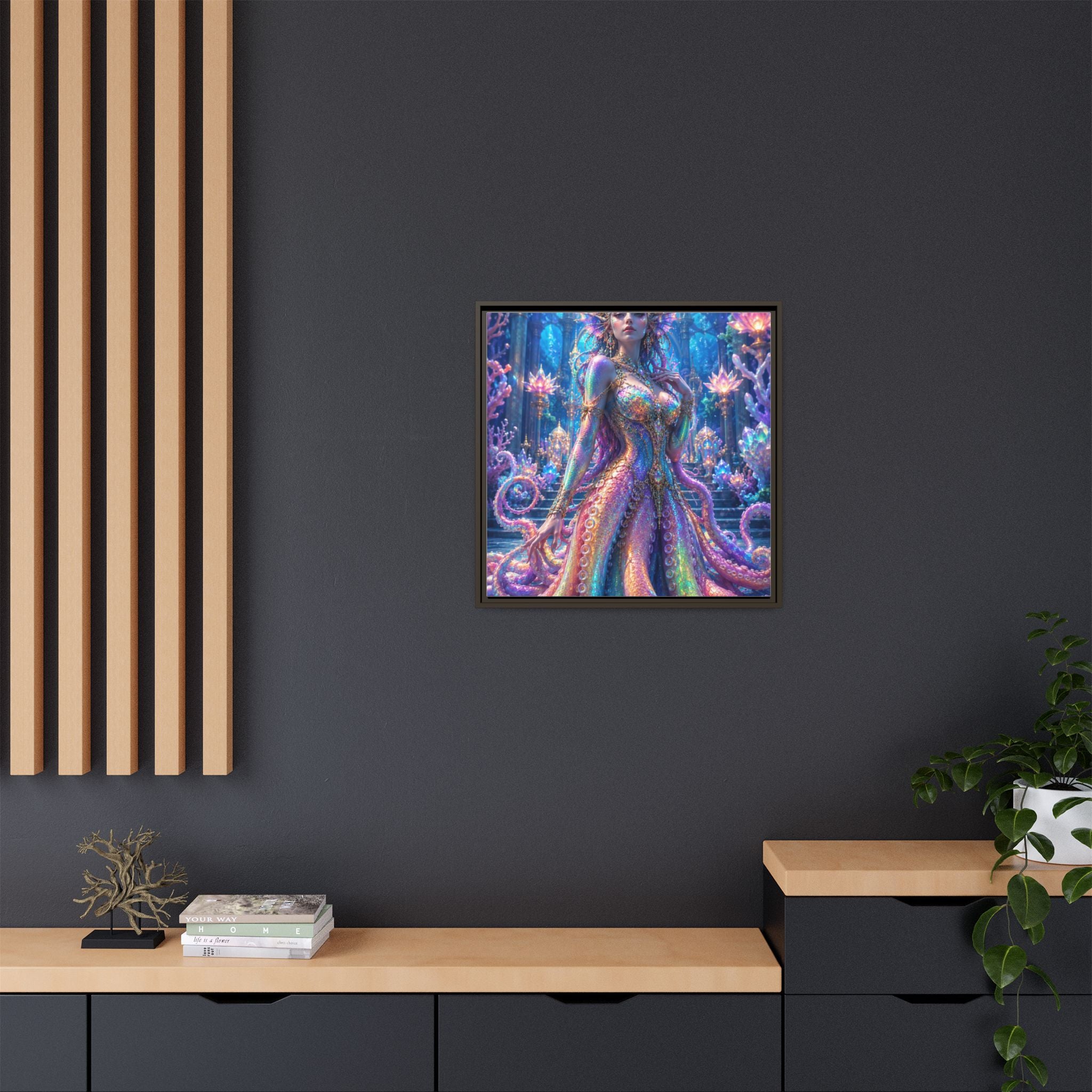 Rainbow Sea Empress Matte Canvas Print (Framed)