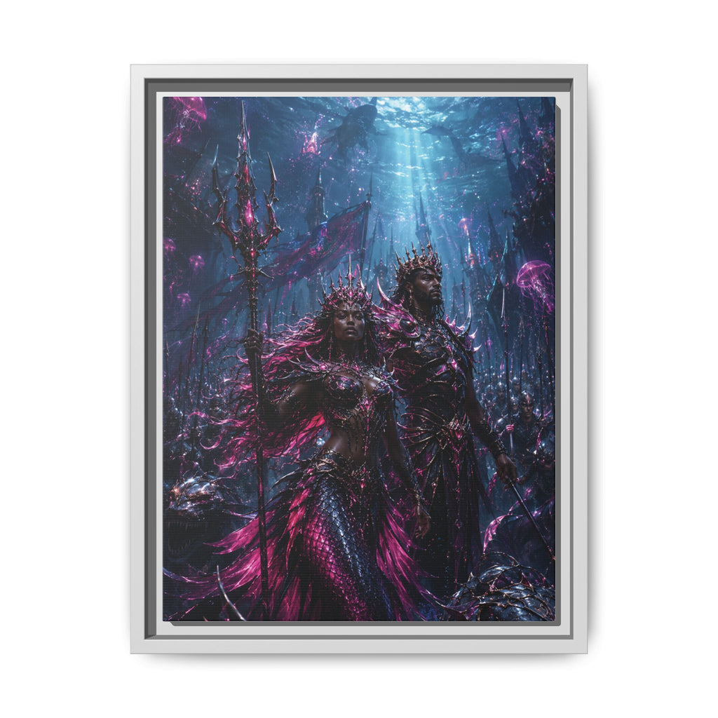Fine Art Paper Print — Mystical Underwater King & Queen Artwork