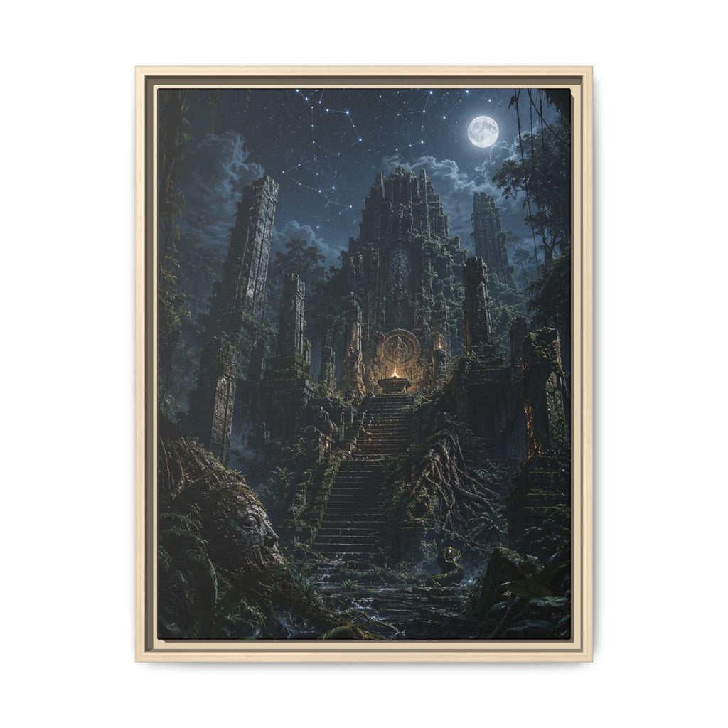 Fine Art Paper Print - Moonlit Ruins Fantasy Wall Art