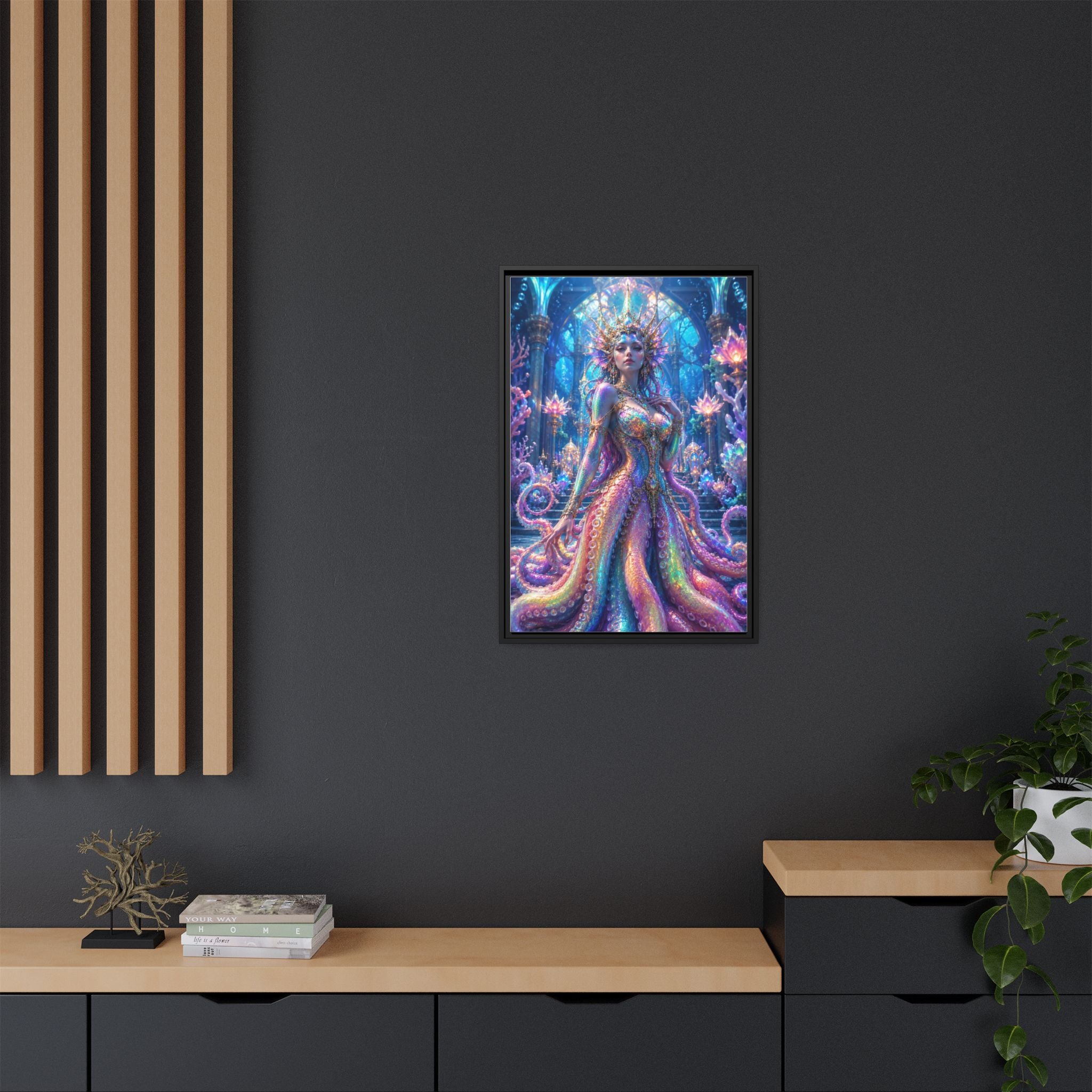 Rainbow Sea Empress Matte Canvas Print (Framed)