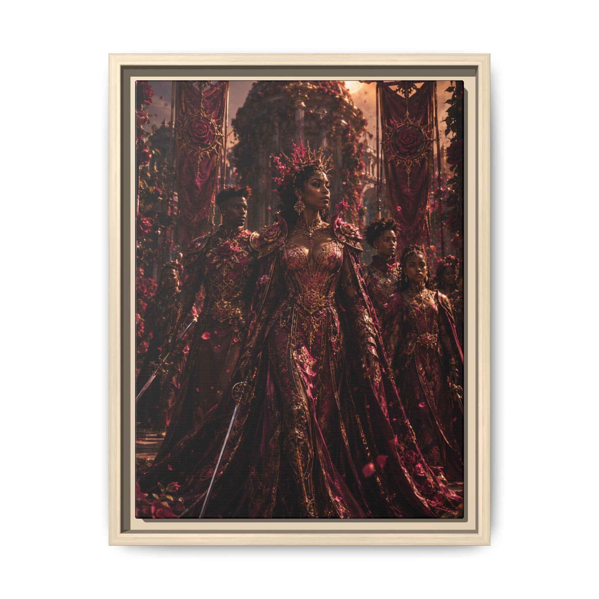 Fine Art Paper Print — Regal Fantasy Queen Portrait