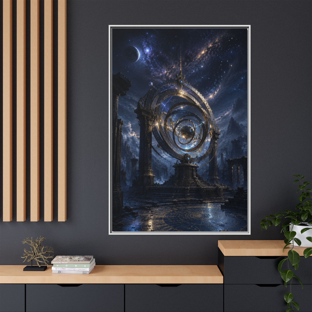 Mystical Astral Portal Matte Canvas Print — Framed Wall Art