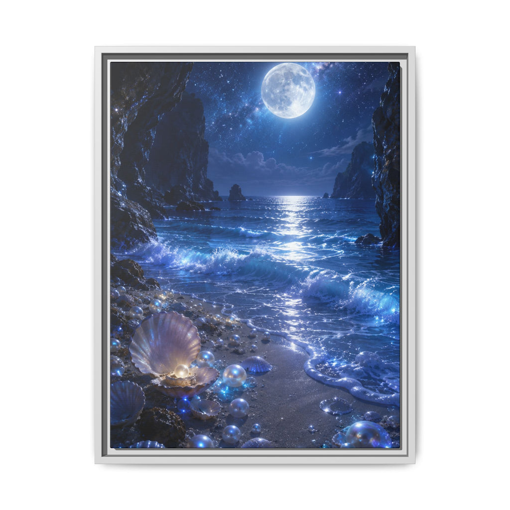 Moonlit Ocean Fine Art Paper Print — Seascape Wall Art Fine Art Paper Print