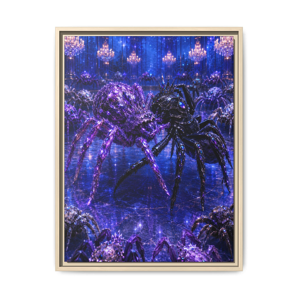 Spider Ballroom Art Print — Fine Art Paper Print (Purple Galaxy)