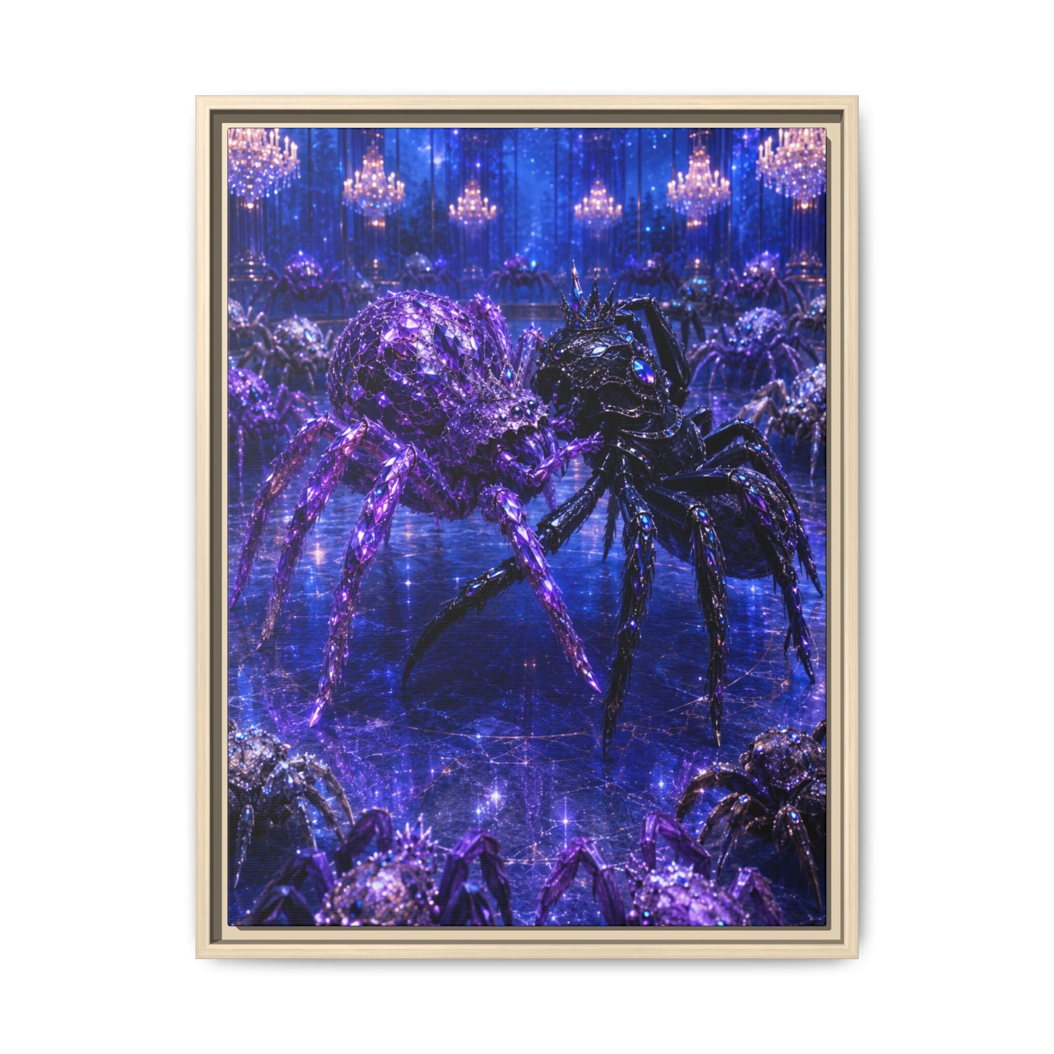 Spider Ballroom Art Print — Fine Art Paper Print (Purple Galaxy)