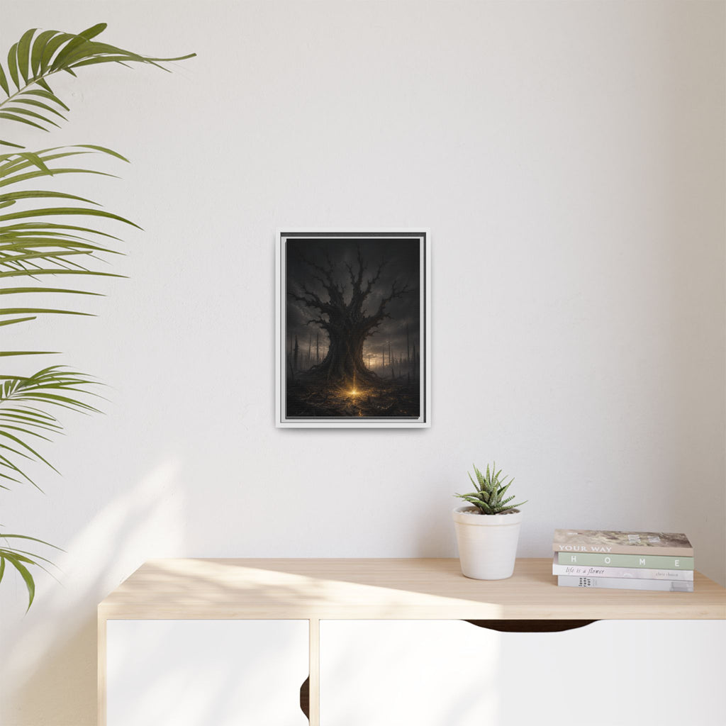 Dark Fantasy Tree Canvas Print — Framed Matte Wall Art