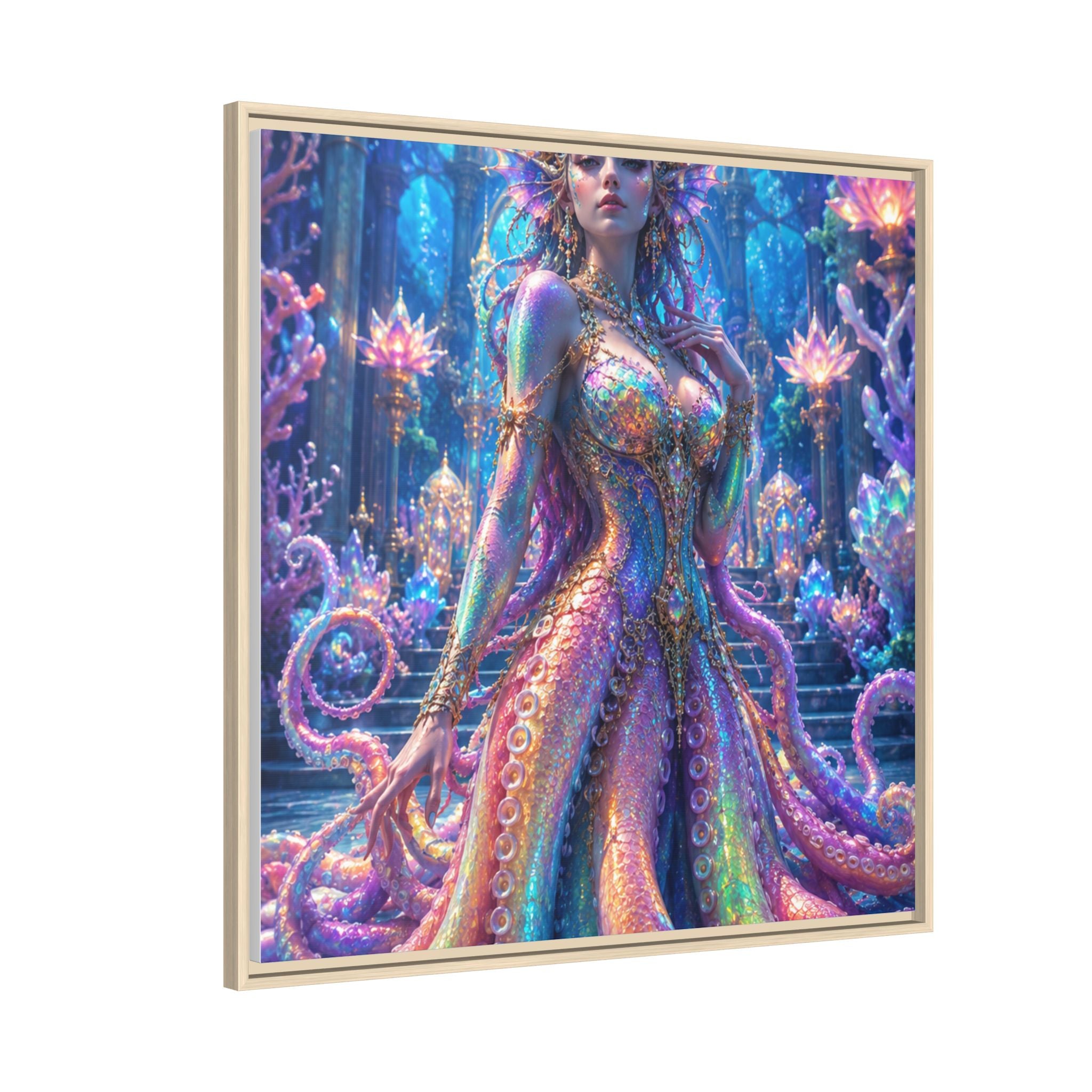 Rainbow Sea Empress Matte Canvas Print (Framed)