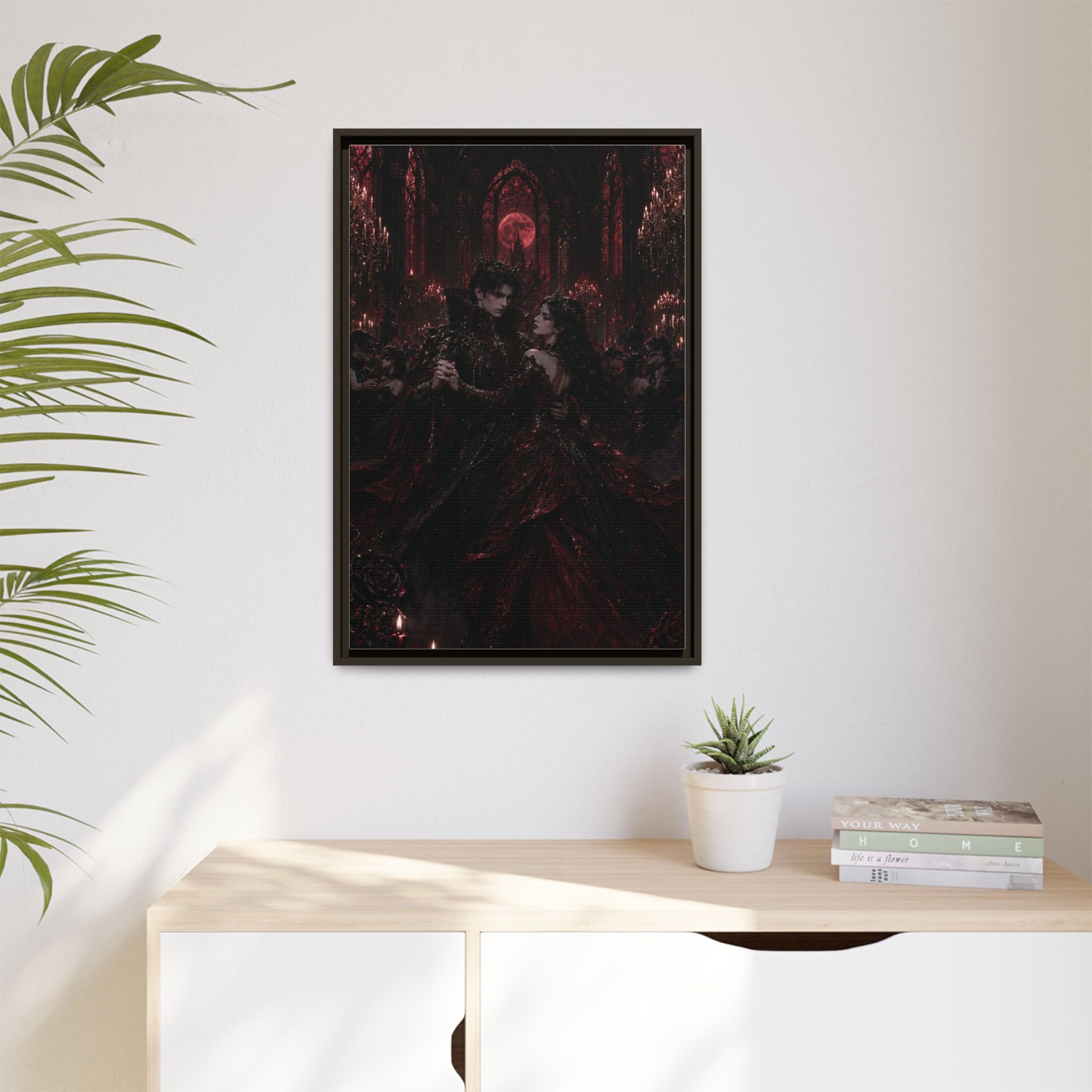 Gothic Romance Matte Canvas Print (Framed)