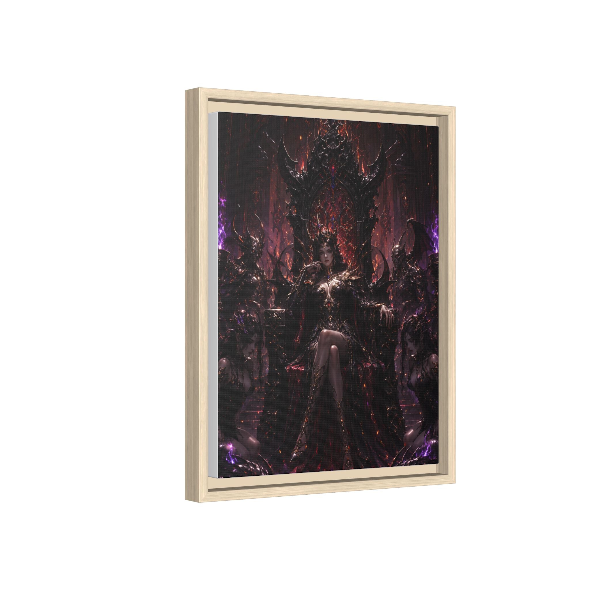 Dark Fantasy Queen Matte Canvas Framed Art