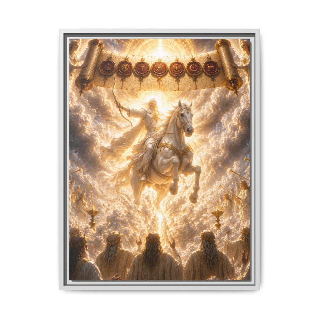 Fine Art Paper Print – Glorious Rider on White Horse Religious Wall Art