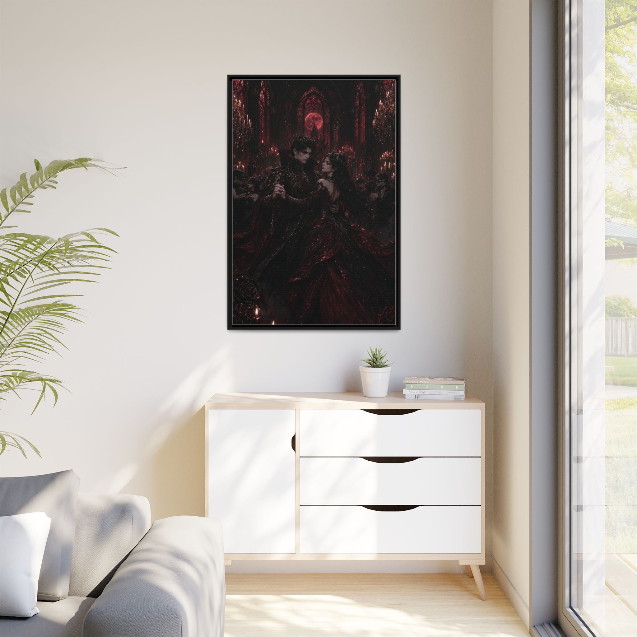 Gothic Romance Matte Canvas Print (Framed)