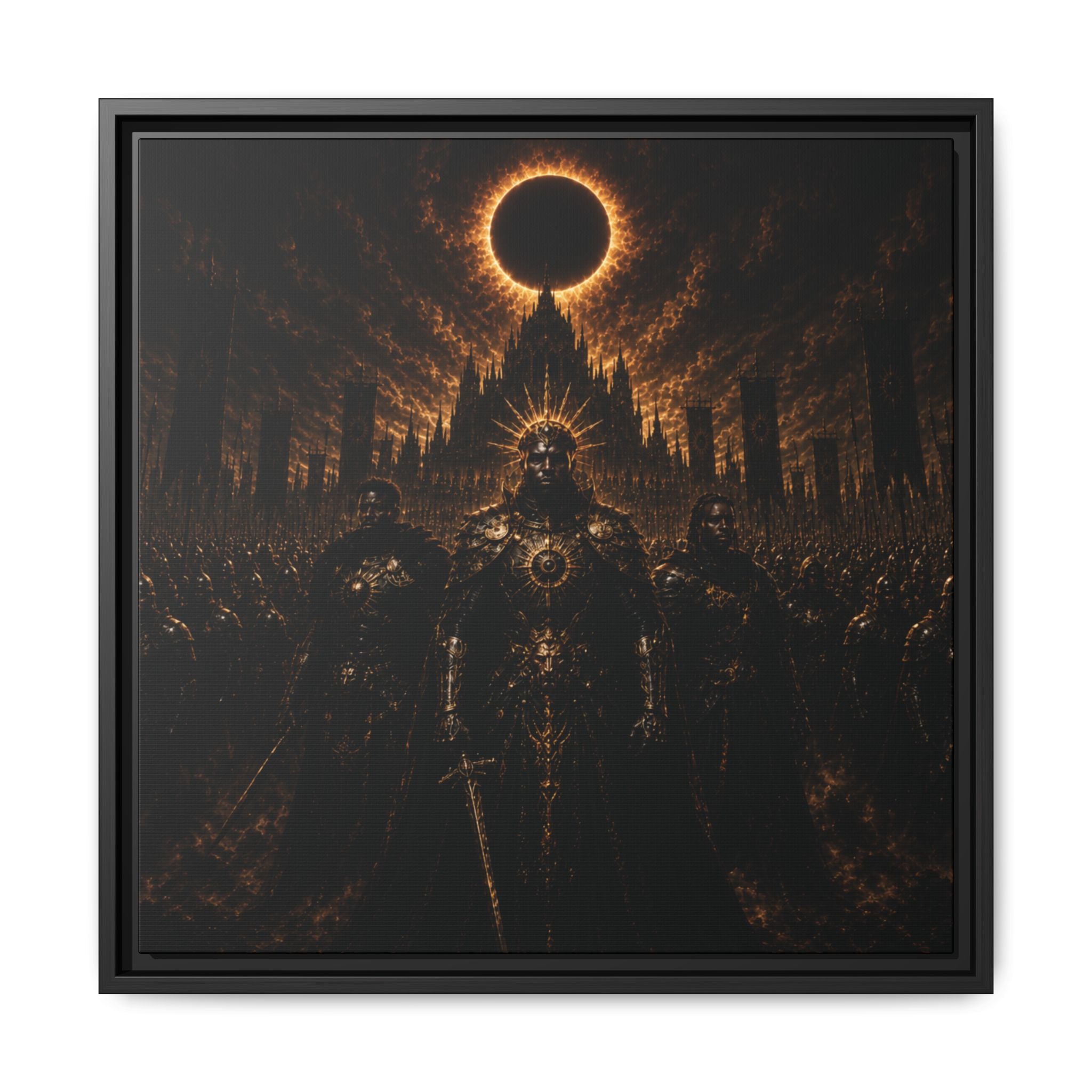 The War of Sacred Crowns: Black Sun Royal Army - Fine Art Paper Print Art Print