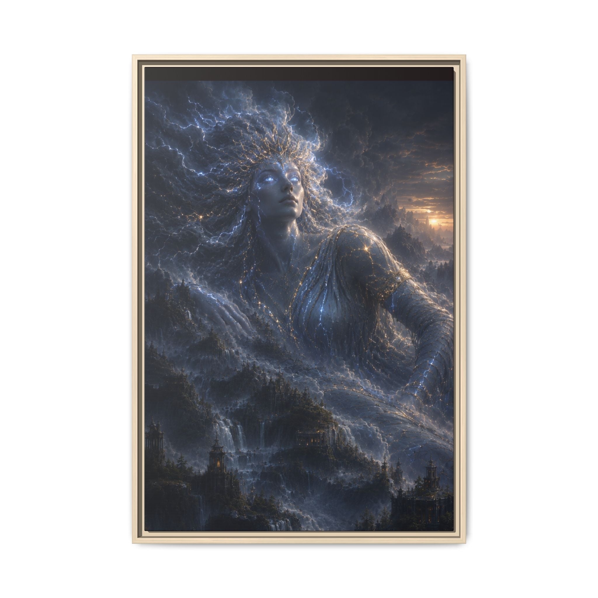 Fine Art Paper Print – Ethereal Night Goddess Wall Art
