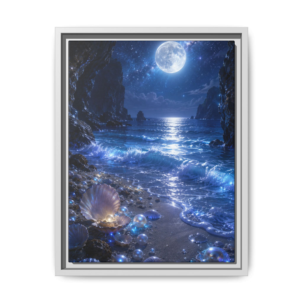 Moonlit Ocean Fine Art Paper Print — Seascape Wall Art Fine Art Paper Print