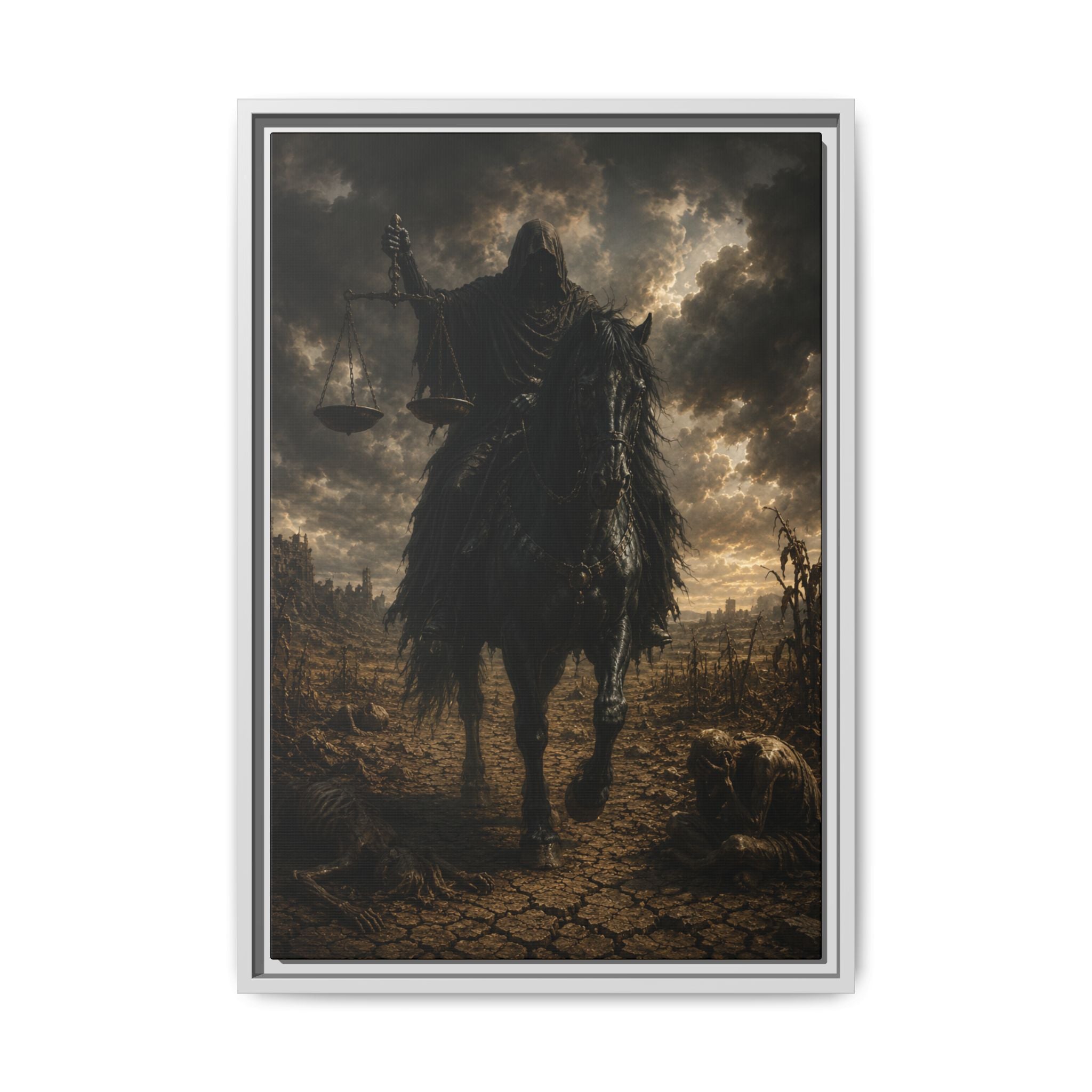 Fine Art Paper Print — Dark Rider Horseman Wall Art