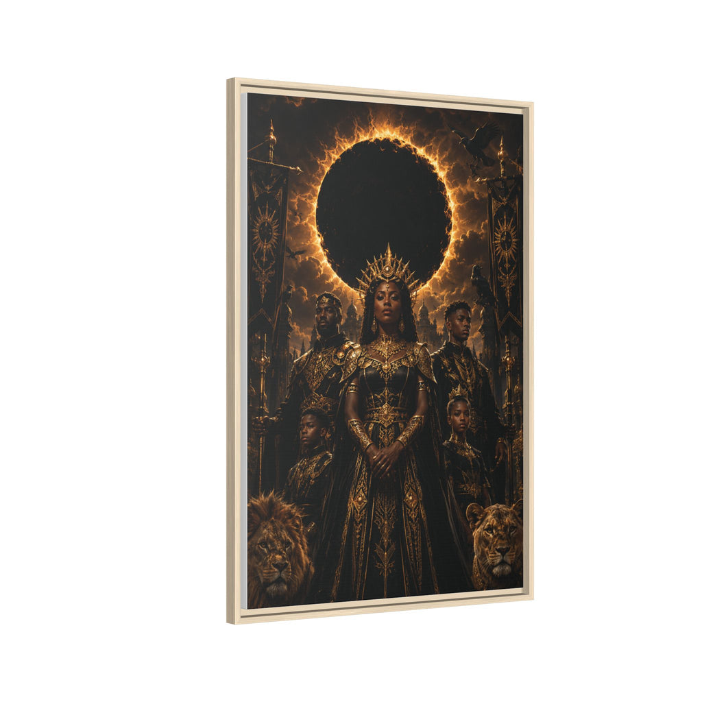 Regal Eclipse Matte Canvas Print — Framed Art Poster