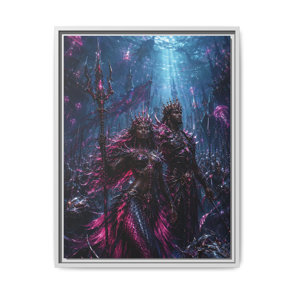 Fine Art Paper Print — Mystical Underwater King & Queen Artwork