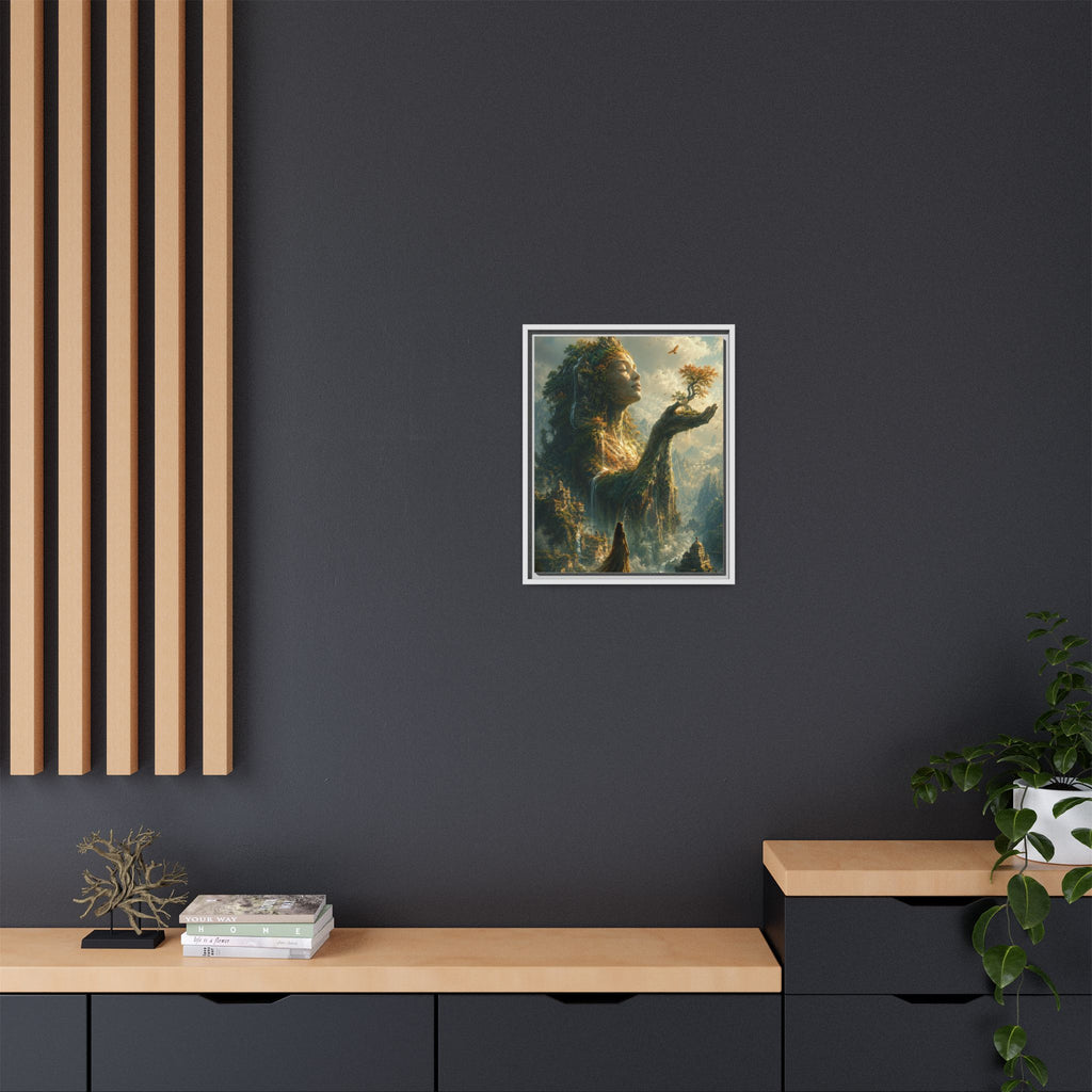 Framed Matte Canvas - Earth Goddess Fantasy Wall Art