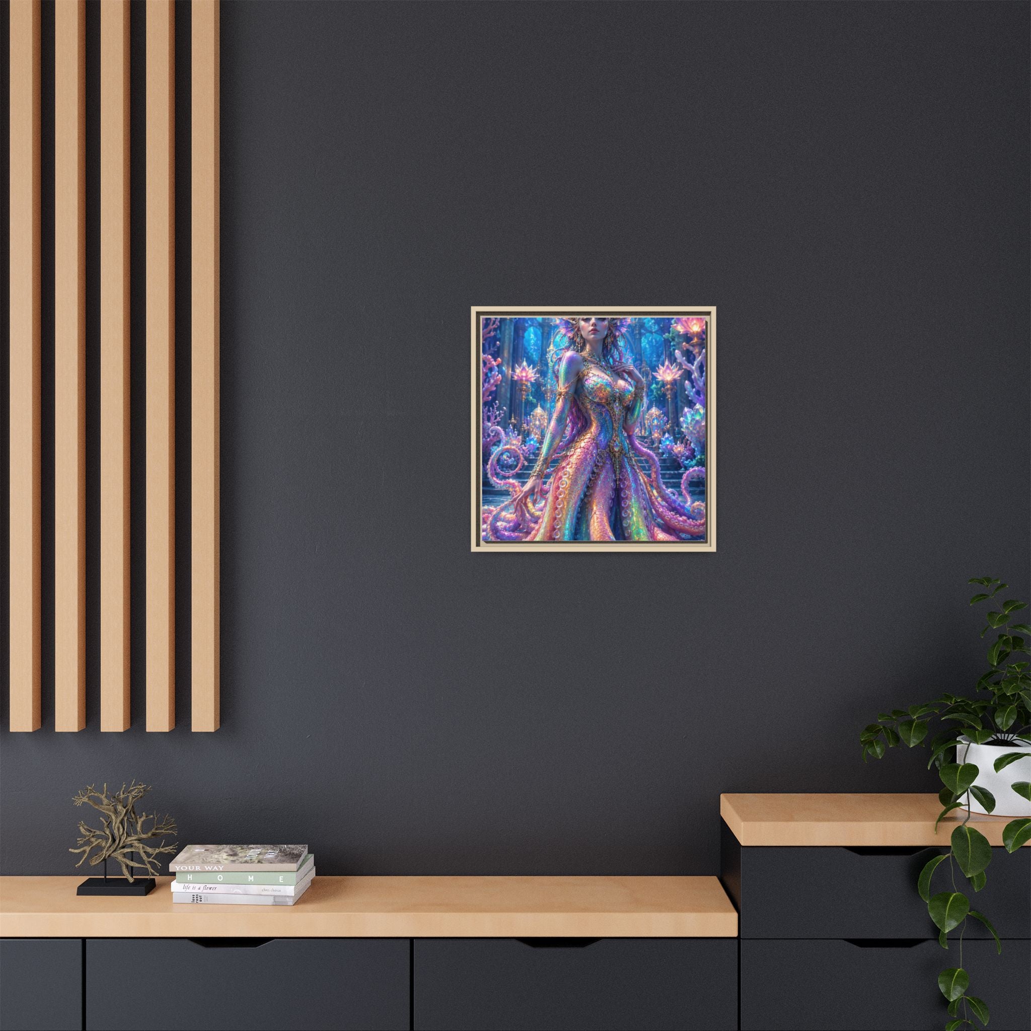 Rainbow Sea Empress Matte Canvas Print (Framed)