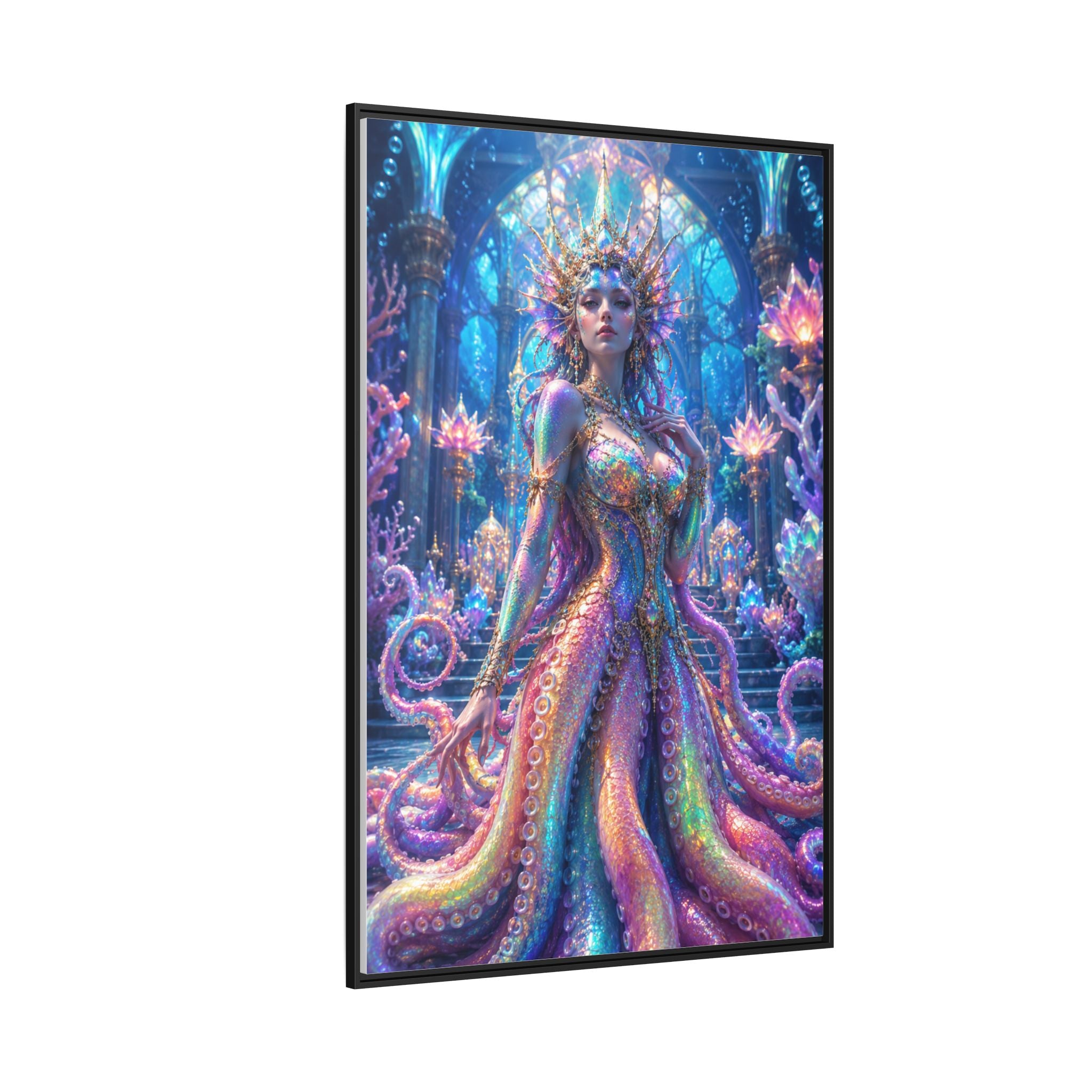 Rainbow Sea Empress Matte Canvas Print (Framed)
